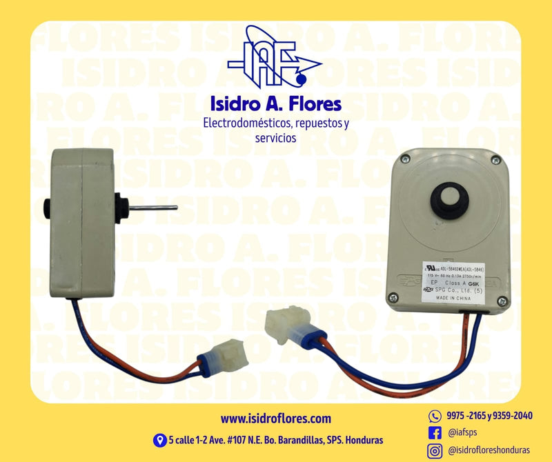 Motor evaporador gris para Daewoo 115V, 0.13A, 2750RPM