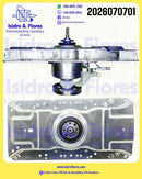 Transmisión 19 estrías original lavadora Haier, Frigidaire, GRS