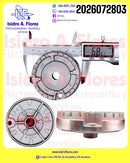 Quemador de estufa de gas original Frigidaire Colombia 6.8 Cm