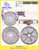Quemador largo estufa de gas original Frigidaire Colombia largo 9.3Cm