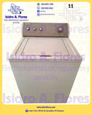 Lavadora  mecánica Whirlpool 3 perillas panel gris