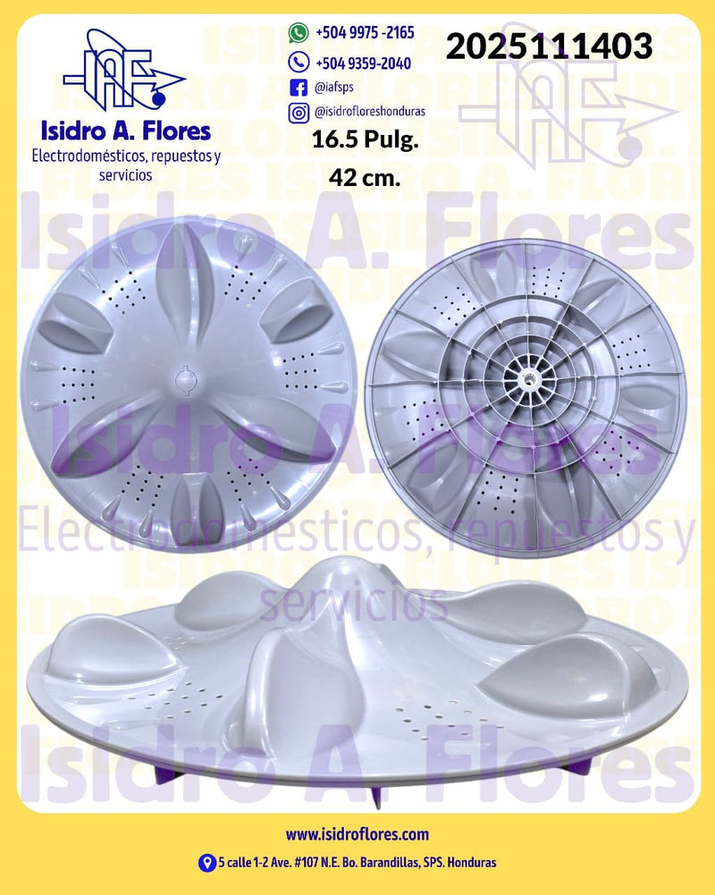 Agitador o infusor  de lavadora, original Frigidaire, Midea  CH