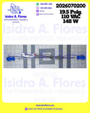 Resistencia de vidrio 19" azul 110V ,148W con fusible sirve Electrolux