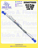 Resistencia de vidrio 19" azul 110V ,148W con fusible sirve Electrolux
