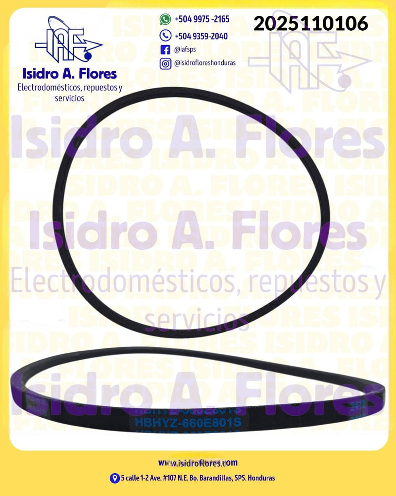 Banda original de lavadora  Frigidaire CH