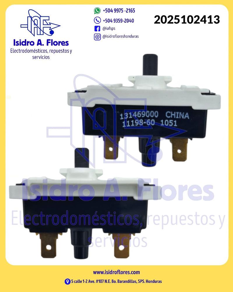 Switch original Frigidaire de inicio de secadora mecánica