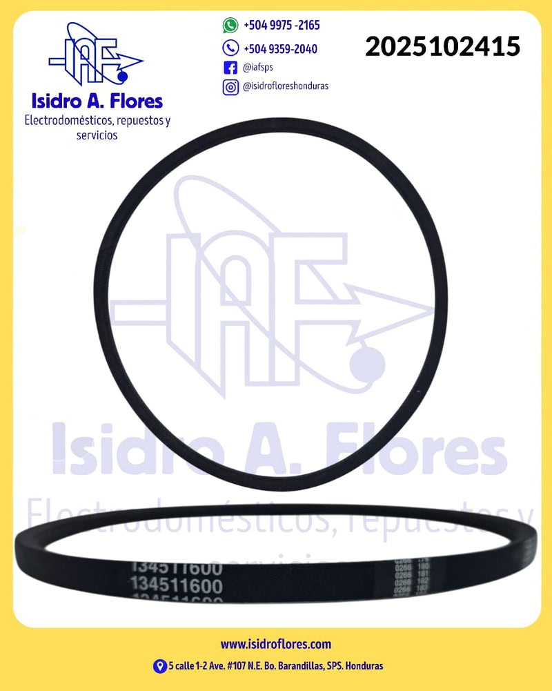 Banda original de lavadora Frigidaire mecánica