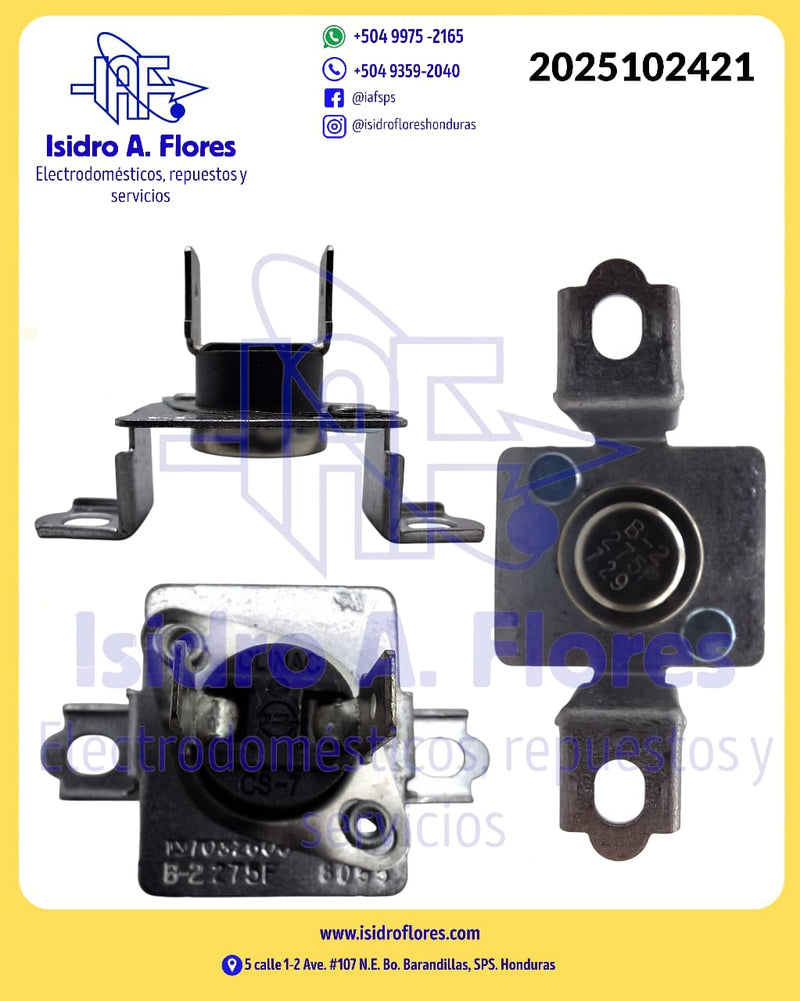 Térmico original Frigidaire de Secadora L275F 2 terminales