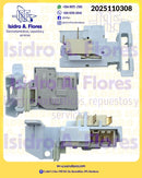 Switch original blocapuerta blanco de lavadora Frigidaire