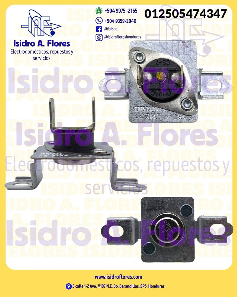 Térmico de secadora original  Frigidaire  L314°F, 8121, B-2