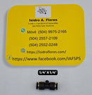 Unión 1/4 x 1/4 plástica de presión, acople rápido para ice maker