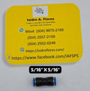 Adaptador unión 5/16 X 5/16 a presión, acople rápido para ice maker