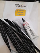 Felpa selladora original de tina de secadora Whirlpool costura verde