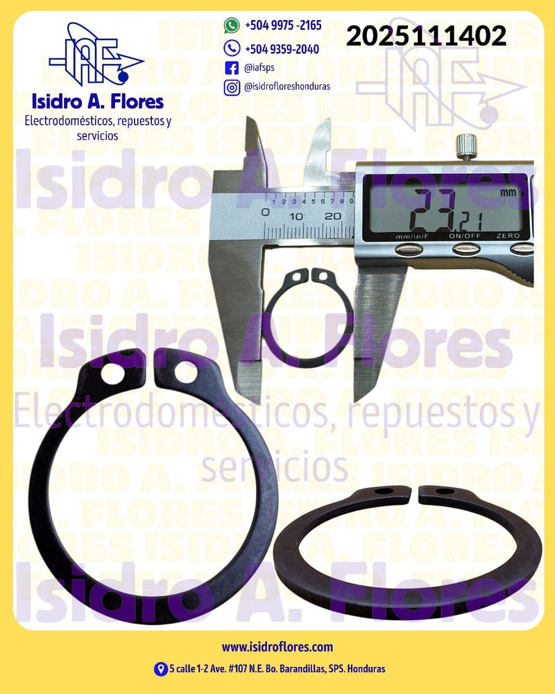 Seguro omega de candado disco de transmisión &nbsp;Whirlpool mecánica