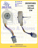 Motor evaporador 12V DC CW  UDQT36EL3 genérico para Frigidaire