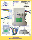 Motor evaporador genérico sirve Frigidaire  3.3W  AC115V 60 HZ 2600RP