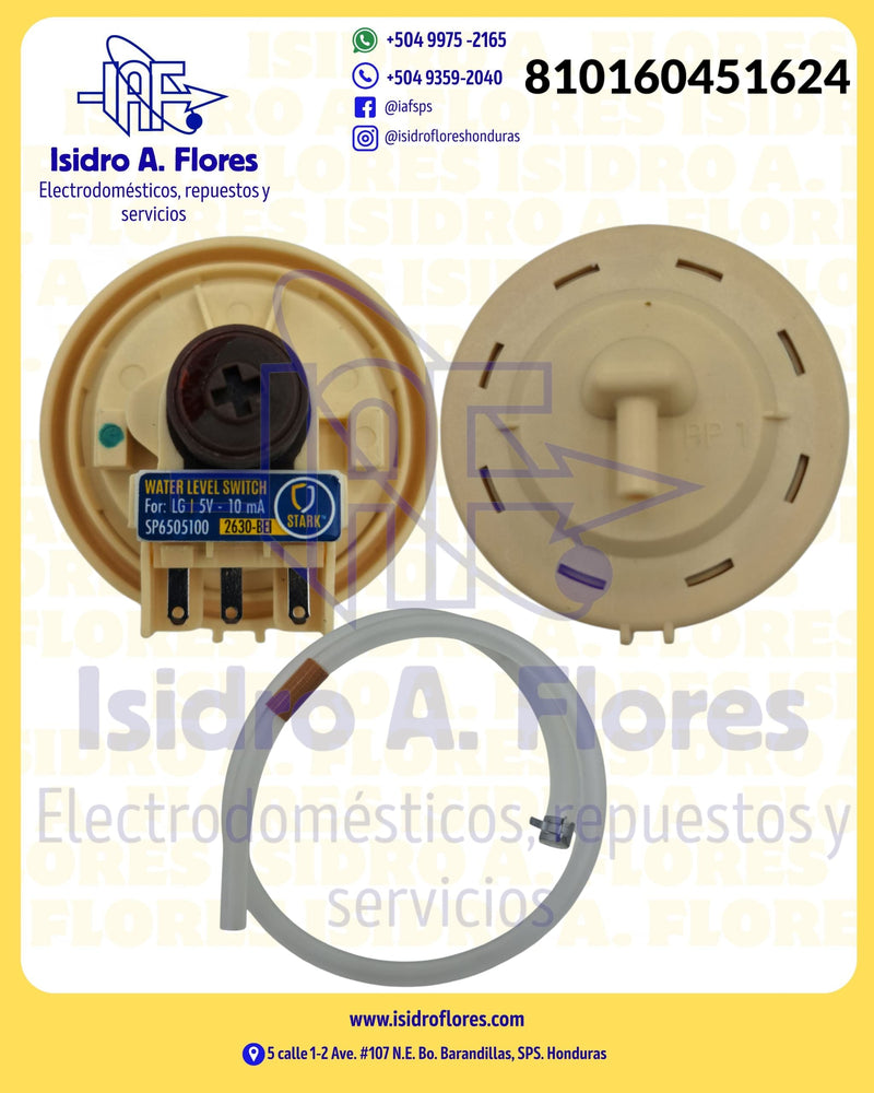 Presostato marca Stark sirve LG inverter EBF627545, 6501EA1001D