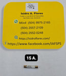 Fusible de horno microonda 15A, 6X30 BS1362  2.90 Cm