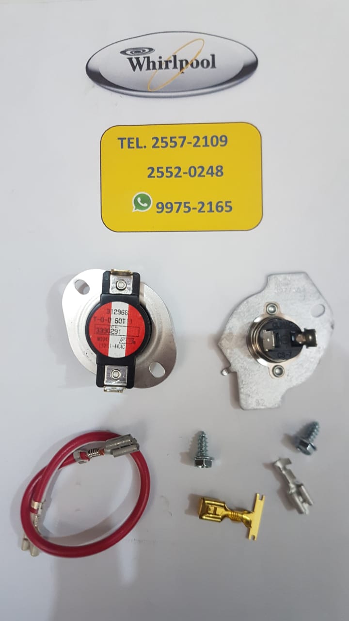 Termicos Sec. Original Kit  L309° Y L250°  Whirlpool, incluye terminal