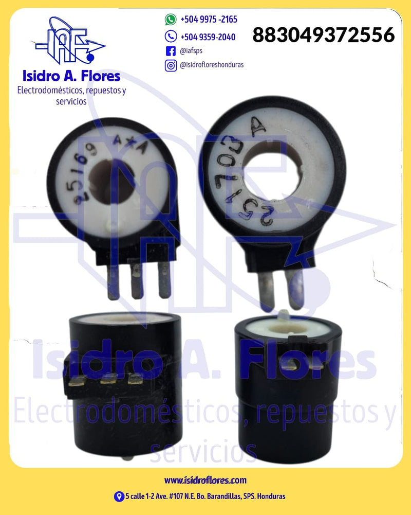 Solenoide de valvula original Whirlpool para secadora de gas