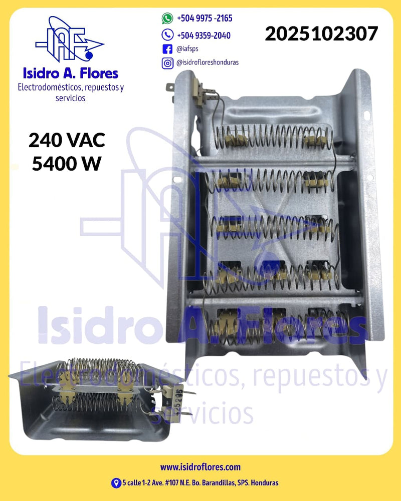 Resistencia original de secadora Whirlpool