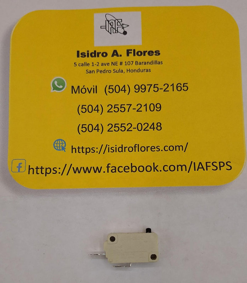 Microswitch dos pines contacto normalmente abierto 15A, 125-250V