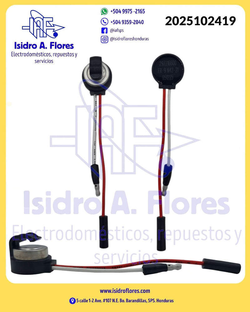 Ficha térmica (L47°-22°) original Frigidaire  para refrigerador