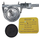 Quemador aluminio 3"  con tapa y tubo Mabe Proteo