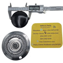 Quemador aluminio 3"  con tapa y tubo Mabe Proteo