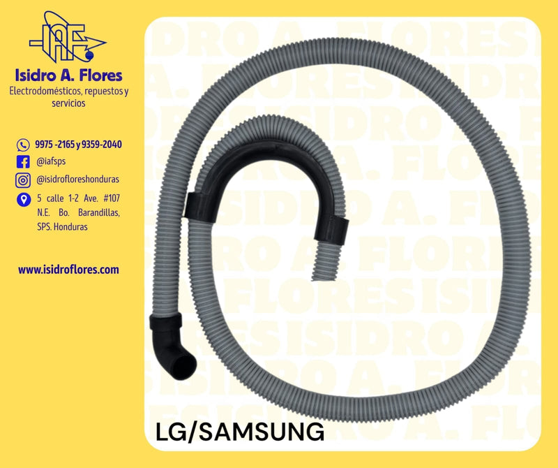 Manguera de desagüe de lavadora para lavadora de ropa Samsung