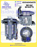 Bomba de lavadora marca Tran  50W, 110VAC sirve lavadora Whirlpool