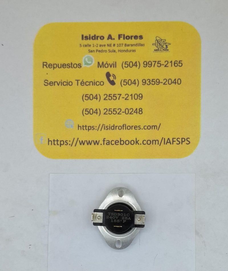 Térmico genérico  L155F 240V sirve  Whirlpool 4 patas