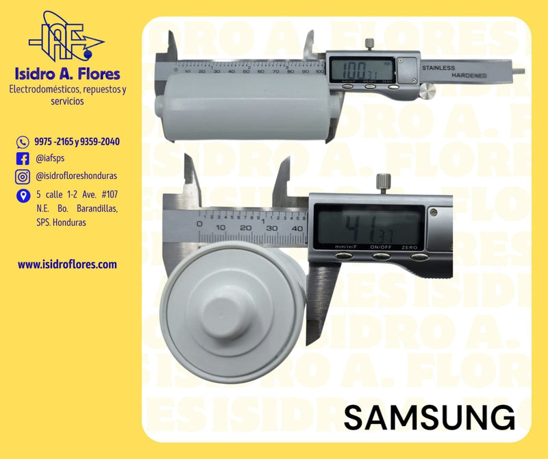 Rodillo 4" delgado para agitador Samsung