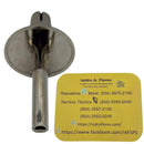 Perilla quemador estufa de gas Niquelado 60mm largo hacia abajo