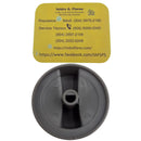 Perilla de quemador estufa de gas línea plata entrada chica para Mabe