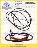 Banda original de secadora Whirlpool OEM (roja)