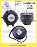 Motor condensador negro 2W CW 110V 60HZ 1550 RPM sin base ni aspa