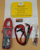 Multímetro o amperímetro digital, de gancho con capacitancia.