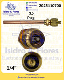 Cargador 1/4 de refrigeradora tubo corto, de cobre soldable