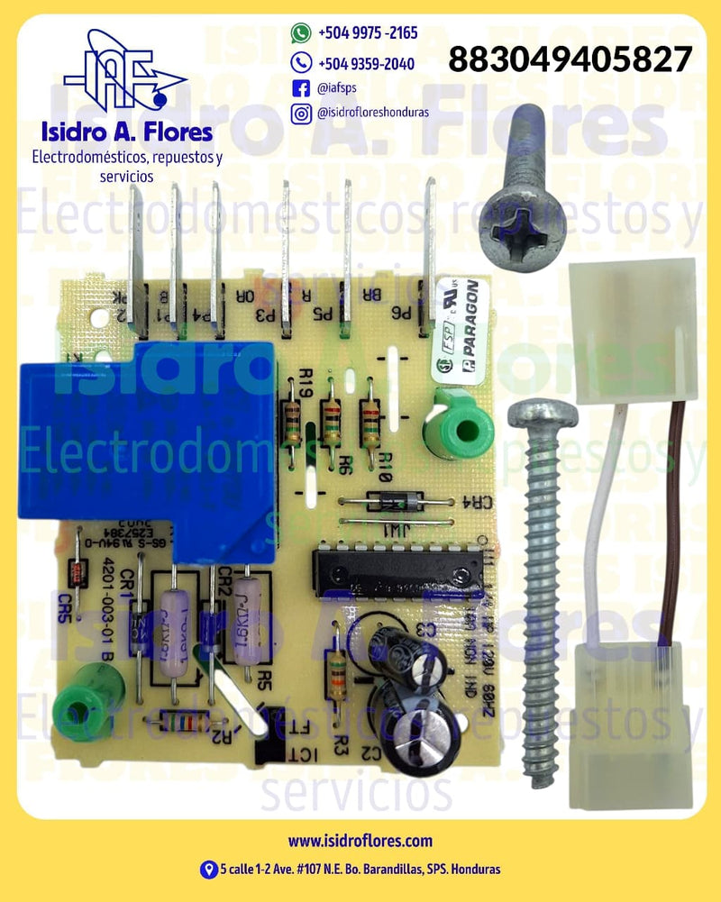 Placa electrónica descongelamiento, original Whirlpool de refrigerador