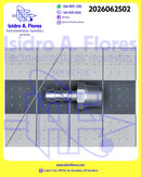 Adaptador acople 1/2" X 3/8" macho recto, rosca para gas LPG