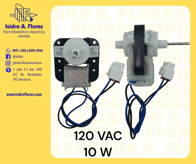 Motor evaporador 110V 60Hz con conector sirve Frigidaire