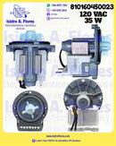 Bomba gris solo motor 35W genérico sirve LG marca TRAN®  120VAC
