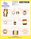 Adaptador de bronce fitting 1/4 &nbsp;a 1/4 para Ice maker paquete de 2