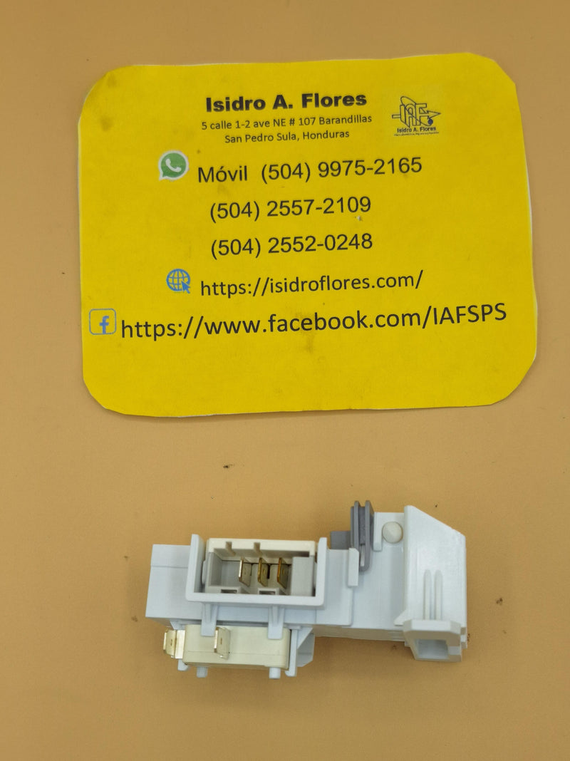 Interruptor switch blocapuerta de lavadora Frigidaire Brasil 220V