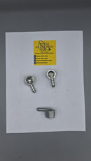 Adaptador de estufa de gas codo Zamac 1/2 HNPT  x 3/8 manguera