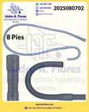 Manguera desague reforzada  universal Gris 2.44m u 8´