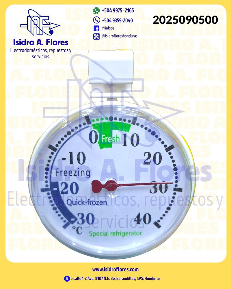 Termometro de frio, blanco plástico