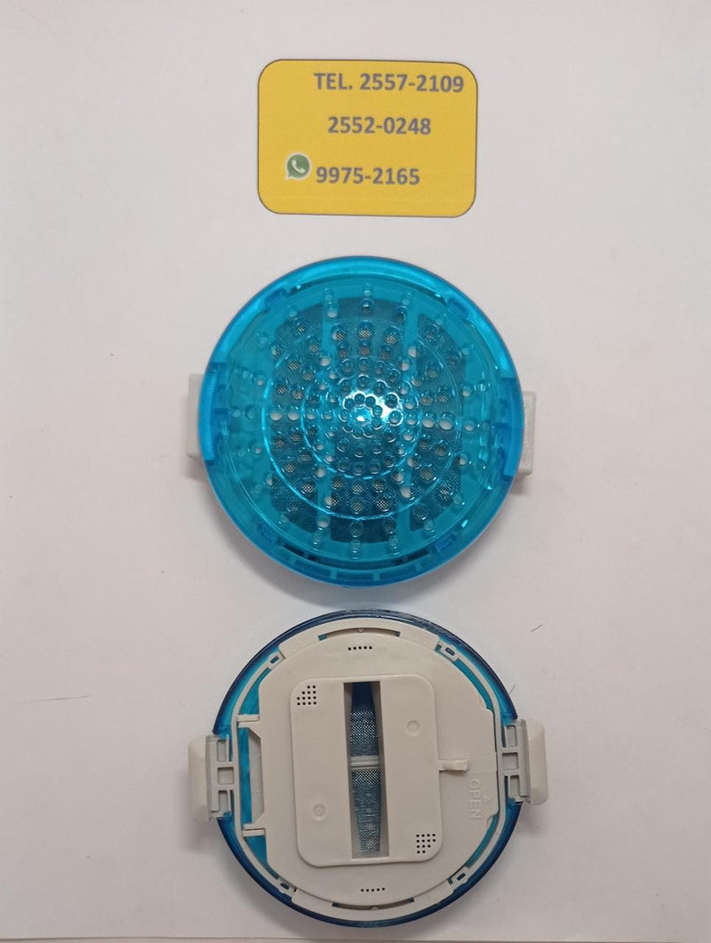 Filtro atrapa pelusa azul redondo para LG