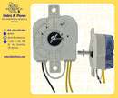 Timer  de lavadora 3 cables cuadrado con puente
